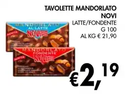 èccoMI Tavolette mandorlato novi latte/fondente offerta