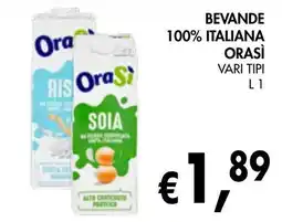 èccoMI Bevande 100% italiana ORASÌ offerta