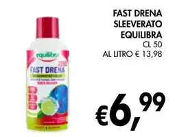 èccoMI Fast drena sleeverato EQUILIBRA offerta