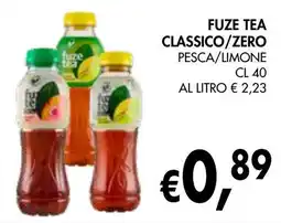 èccoMI Fuze tea classico/zero pesca/limone offerta