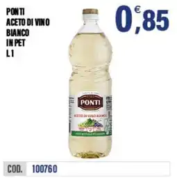 Adhoc Ponti aceto di vino bianco in pet offerta