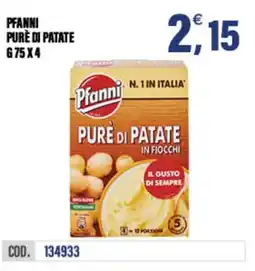 Adhoc Pfanni purè di patate offerta
