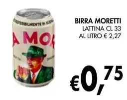 èccoMI Birra moretti lattina offerta