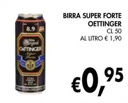 èccoMI Birra super forte OETTINGER offerta