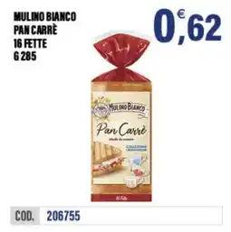 Adhoc Mulino bianco pan carre 16 fette offerta