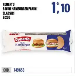 Adhoc Roberto 8 mini hamburger panini classici offerta