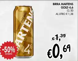 èccoMI Birra martens gold 4,6 offerta