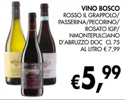 èccoMI Vino bosco rosso il grappolo/ passerina/pecorino offerta