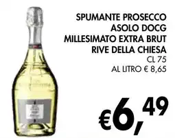 èccoMI Spumante prosecco asolo docg millesimato extra brut rive della chiesa offerta