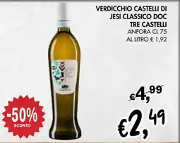 èccoMI Verdicchio castelli di jesi classico doc tre castelli offerta