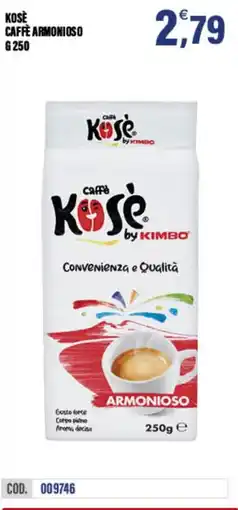 Adhoc Kosè caffè armonioso offerta