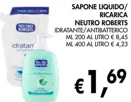 èccoMI Sapone liquido/ ricarica NEUTRO ROBERTS offerta