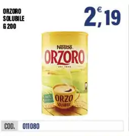 Adhoc Nestle orzoro solubile offerta