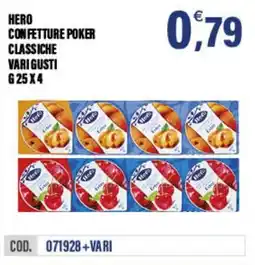 Adhoc Hero confetture poker classiche offerta