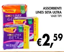 èccoMI Assorbenti lines seta ultra offerta