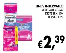 èccoMI Lines intervallo ripiegati 40+4/ distesi x 40/ long x 24 offerta