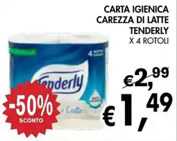 èccoMI Carta igienica carezza di latte TENDERLY offerta