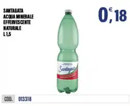 Adhoc Santagata acqua minerale effervescente naturale offerta