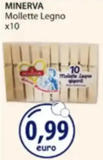Acqua & Sapone MINERVA Mollette Legno offerta