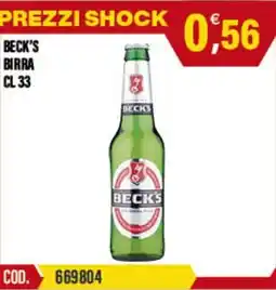 Adhoc Beck's birra offerta