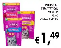 èccoMI Whiskas TEMPTATION offerta