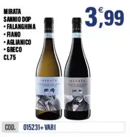 Adhoc Mirata sannio dop offerta