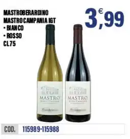 Adhoc Mastroberardino mastro campania igt offerta