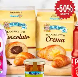 èccoMI Cornetti mulino bianco crema/cioccolato/ albicocca x 6 offerta