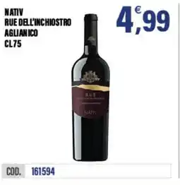 Adhoc Nativ rue dell'inchiostro aglianico offerta