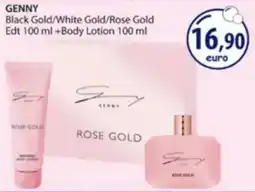 Acqua & Sapone GENNY Black Gold/White Gold/Rose Gold Edt 100 ml +Body Lotion offerta