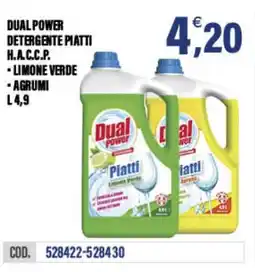 Adhoc Dual power detergente piatti h.a.c.c.p. offerta