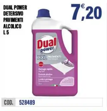 Adhoc Dual power detersivo pavimenti alcolico offerta