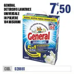 Adhoc General detersivo lavatrice universale in polvere offerta