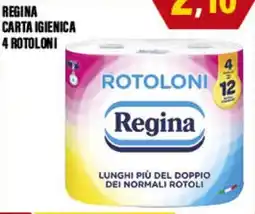 Adhoc Regina carta igienica 4 rotoloni offerta