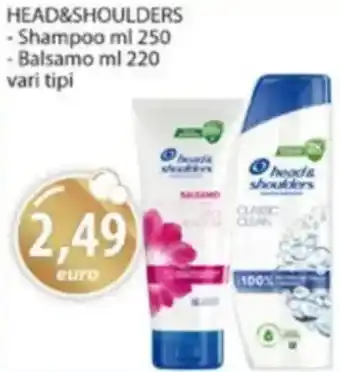 Acqua & Sapone HEAD&SHOULDERS Shampoo e Balsamo offerta