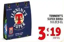 Deco Supermercati Tennent's super birra offerta