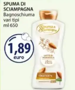 Acqua & Sapone SPUMA DI SCIAMPAGNA Bagnoschiuma offerta