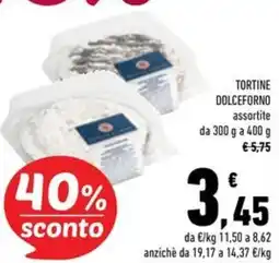 Conad Superstore Tortine dolceforno offerta