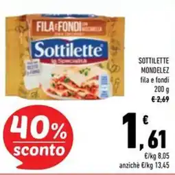 Conad Superstore Sottilette mondelez offerta