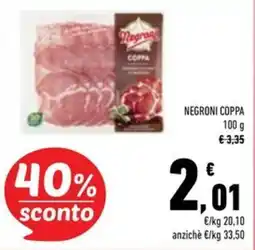 Conad Superstore Negroni coppa offerta