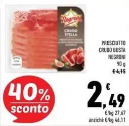 Conad Superstore Prosciutto crudo busta negroni offerta