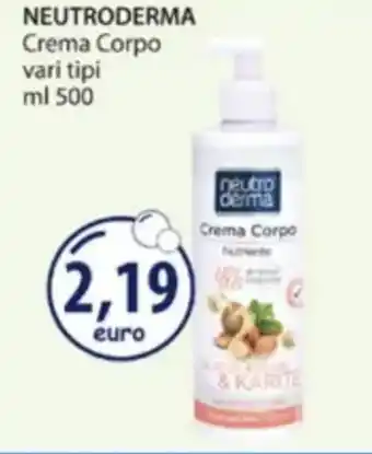 Acqua & Sapone NEUTRODERMA Crema Corpo offerta