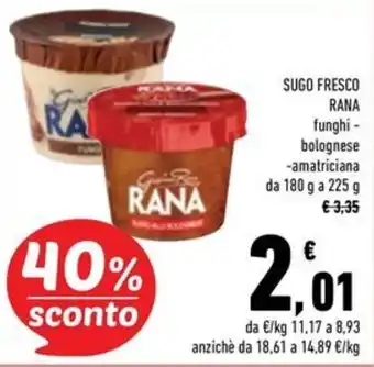 Sugo fresco rana