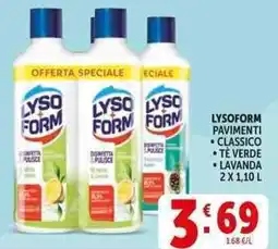 Deco Supermercati Lysoform pavimenti offerta