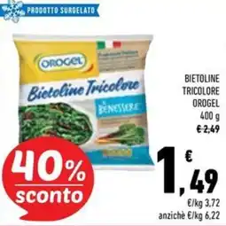 Conad Superstore Bietoline tricolore orogel offerta