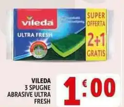 Deco Supermercati Vileda 3 spugne abrasive ultra fresh offerta