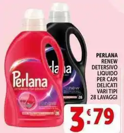 Deco Supermercati Perlana renew detersivo liquido per capi delicati offerta