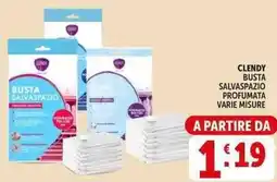 Deco Supermercati Clendy busta salvaspazio profumata offerta