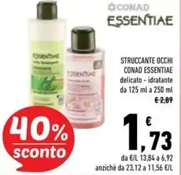 Conad Superstore Struccante occhi conad essentiae offerta