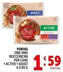 Deco Supermercati Purina one mini bocconcini per cane offerta